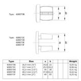 73F: Inslagdop Metaal - 60,3 mm