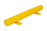 Stootbalk met deksel Ø88.9 mm. 800 mm lang geel