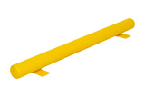 Stootbalk met deksel Ø88.9 mm. 1200 mm lang geel