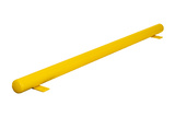 Stootbalk met deksel Ø88.9 mm. 2000 mm lang geel