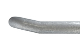 halve wieldwinger AARDEBAAN rond 159x4,5x1950 mm. met knik (links) 