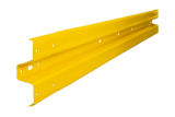 Beschermingsrail type B thvz. w.l. 4000 mm., tot. 4300 mm. Voor en achterzijde (RAL1023-geel)  1 - laags