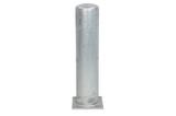 Afschermpaal  273x5,6x750 mm. op voetplaat thvz 