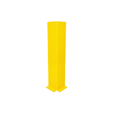 Hoekbeschermer L uit plaat afm: 160x160x6 mm. Hoog 800 mm. Geel