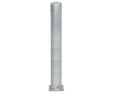 Afschermpaal 219x4,5x2000 mm. op voetplaat thvz