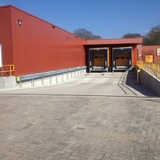 Beschermingsrail Type B 1-hoog 1000mm voetplaat stijlen