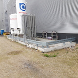 Beschermingsrail Type B 1-hoog 500mm voetplaat stijlen