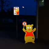 Traffic Teddy | Alu bord 1e Bord Klasse 3