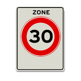 Verkeersbord A1-30-ZB 30 km zone