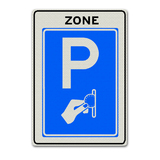 Verkeersbord BW111-ZB Zone betaald parkeren