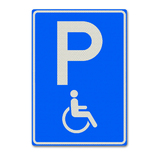 Verkeersbord E6 - Gehandicaptenparkeerplaats