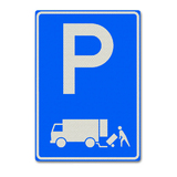 Verkeersbord E7 - Parkeergelegenheid voor het onmiddellijk laden en lossen van goederen