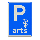 Verkeersbord E8-14 Parkeergelegenheid alleen bestemd voor arts