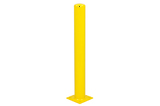 Afschermpaal 114x3,6x1000 mm. op voetplaat geel