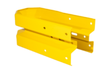 Omkeerstuk type B 140 mm., 4 x 45 graden, w.l. 562 mm (geel) 