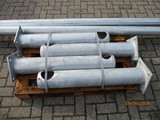 4x Leuningpalen Ø159x1000mm |2x Ligger Ø114x3000mm