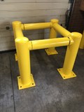 Kolombeschermer Aanrijdbeveiliging Ø159x750mm Kleur Geel
