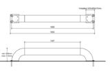 Wieldwinger ovp recht 159x4,5x1950 mm.